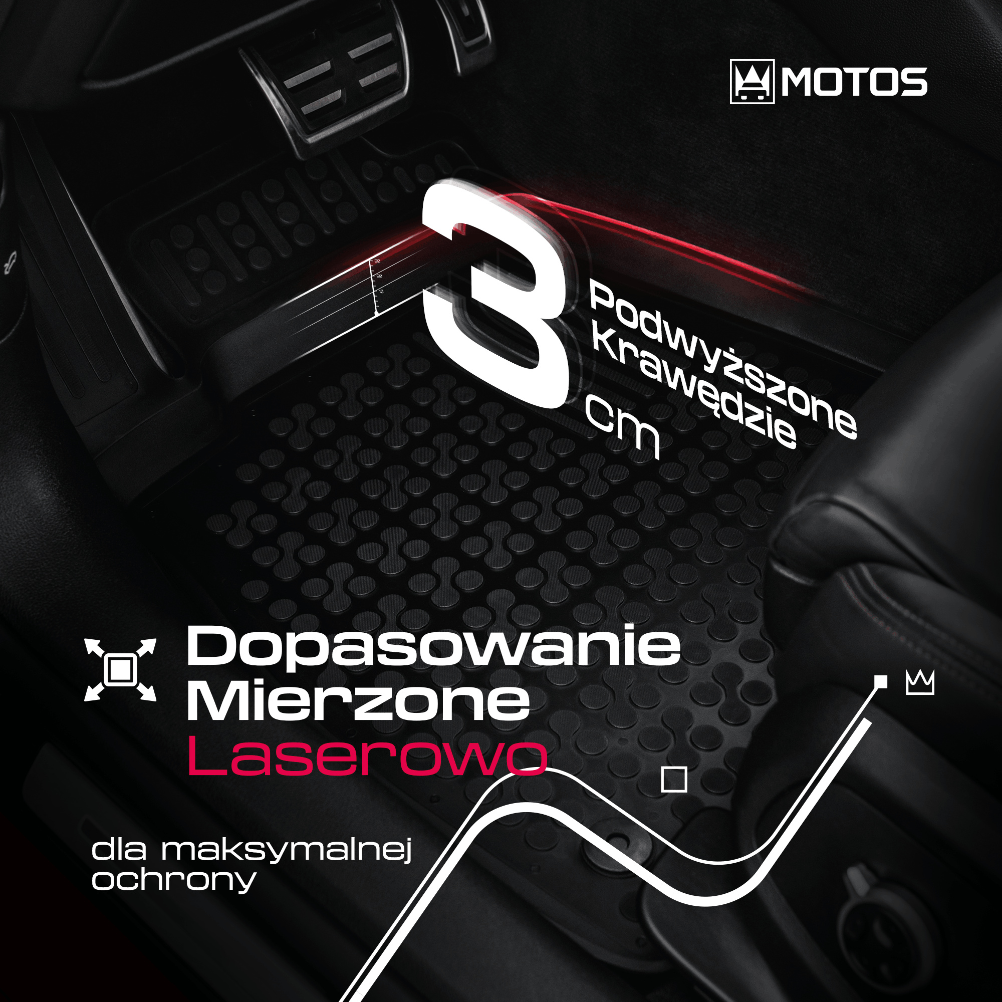 Dywaniki korytka gumowe Rezaw-Plast - dopasowanie