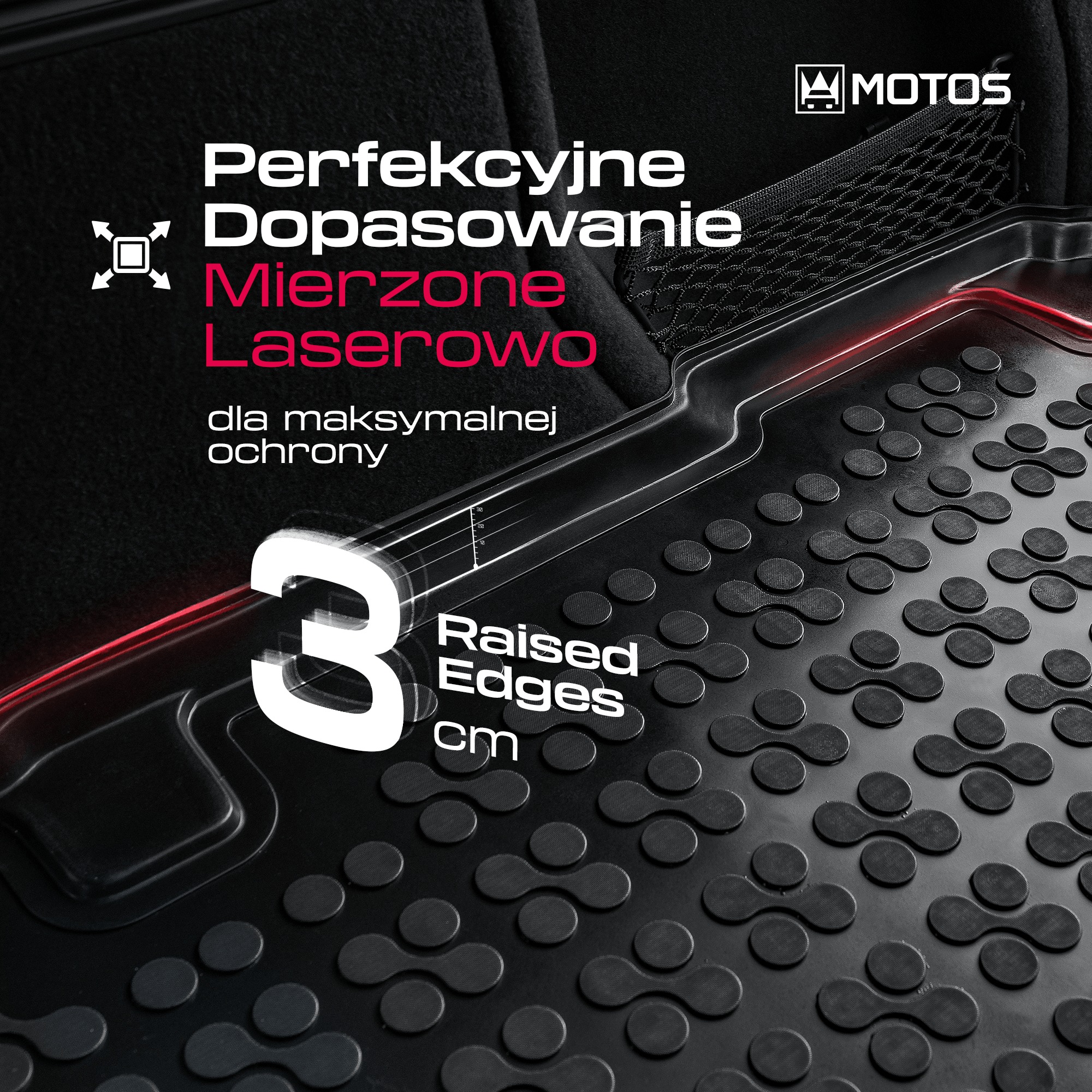 Mata bagażnika gumowa Rezaw-Plast - dopasowanie